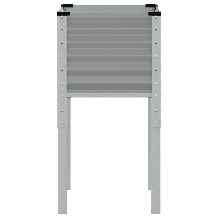 Plantenbak 45x45x88 cm staal grijs
