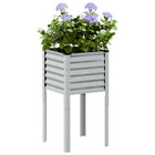 Planter 45x45x88 cm galvanized steel