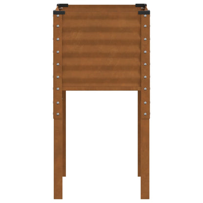 Plantenbak 45x45x88 cm weervast staal