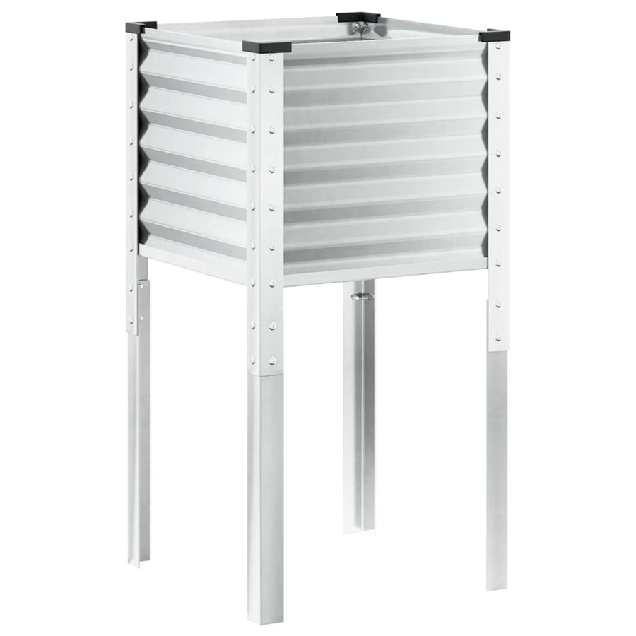 Plantenbak 45x45x88 cm weervast staal
