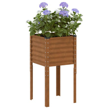 Plantenbak 45x45x88 cm weervast staal