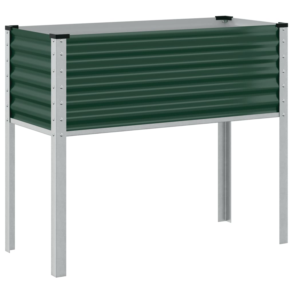 Plantenbak 100x41x90 cm staal groen