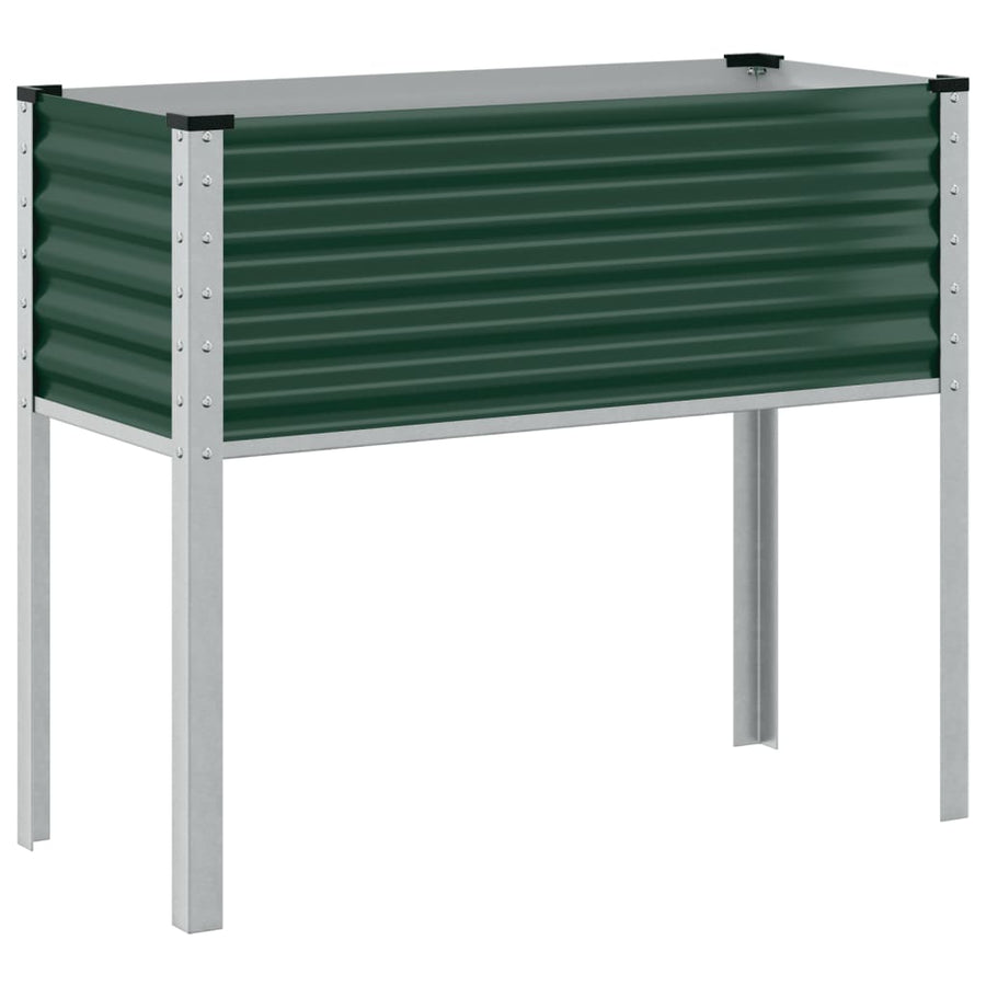 Plantenbak 100x41x90 cm staal groen