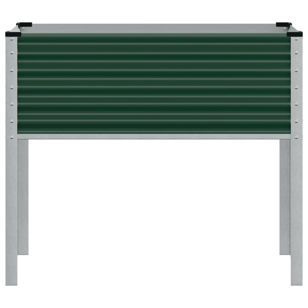 Plantenbak 100x41x90 cm staal groen