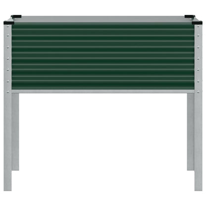 Plantenbak 100x41x90 cm staal groen