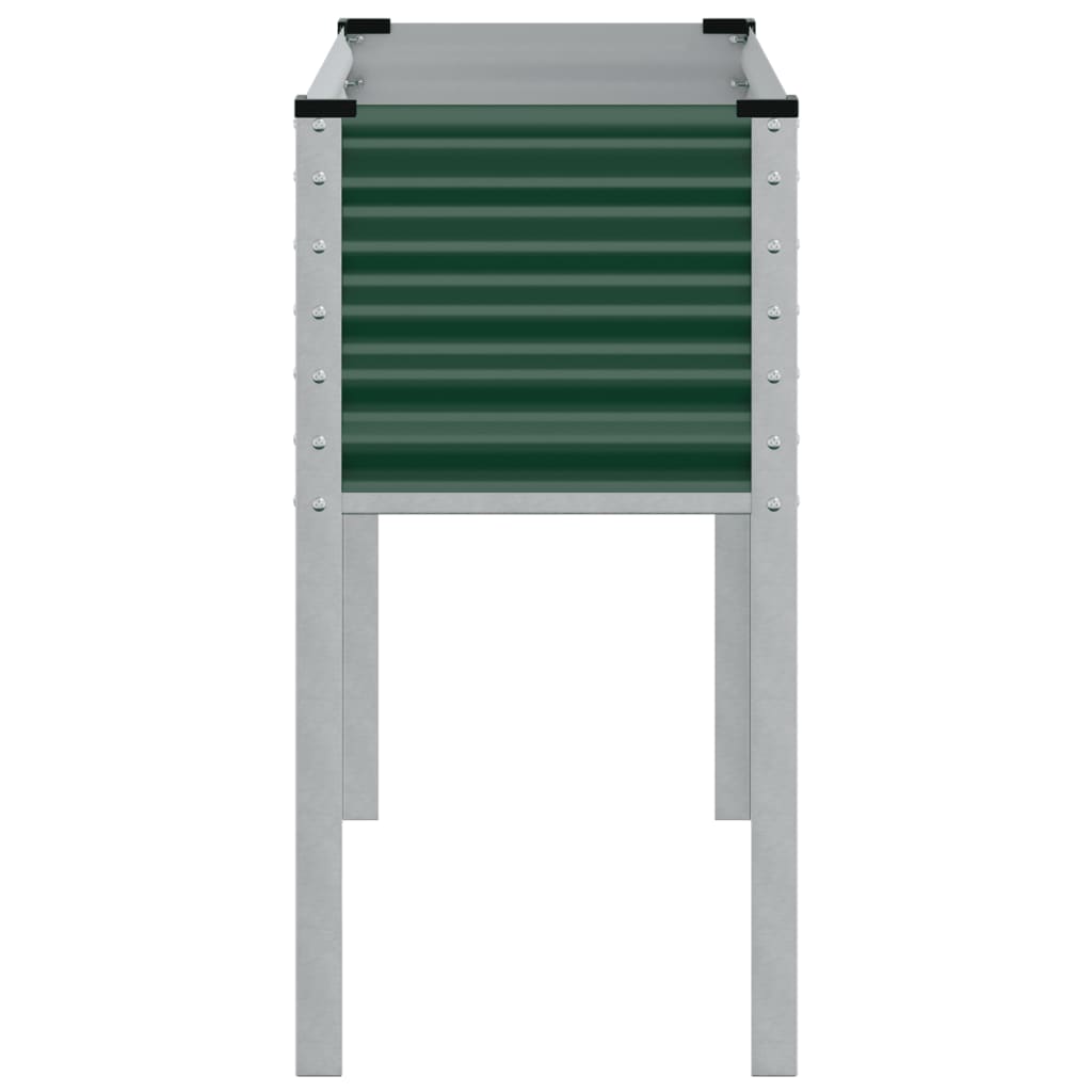 Plantenbak 100x41x90 cm staal groen
