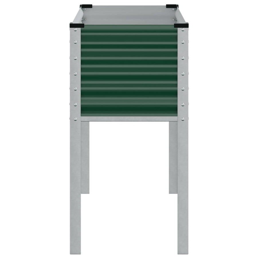Plantenbak 100x41x90 cm staal groen