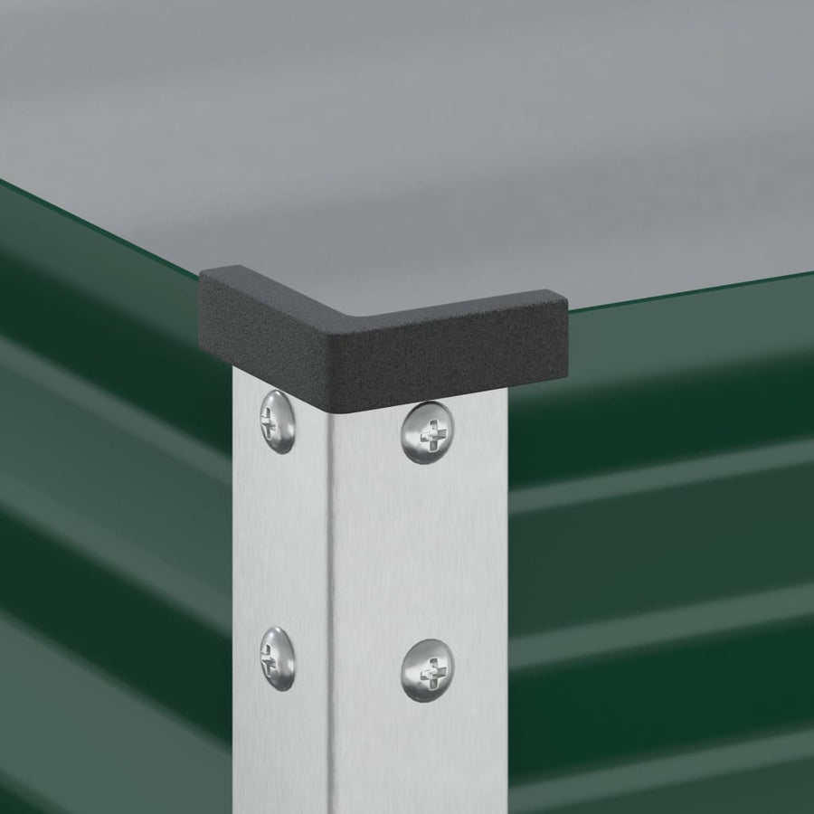 Plantenbak 100x41x90 cm staal groen