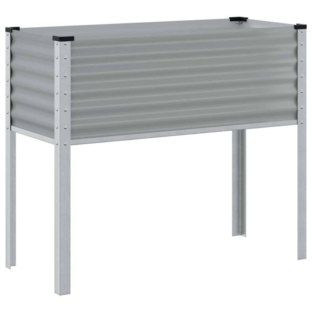 Plantenbak 100x41x90 cm staal grijs