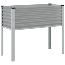 Plantenbak 100x41x90 cm staal grijs