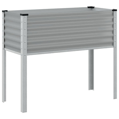 Plantenbak 100x41x90 cm staal grijs