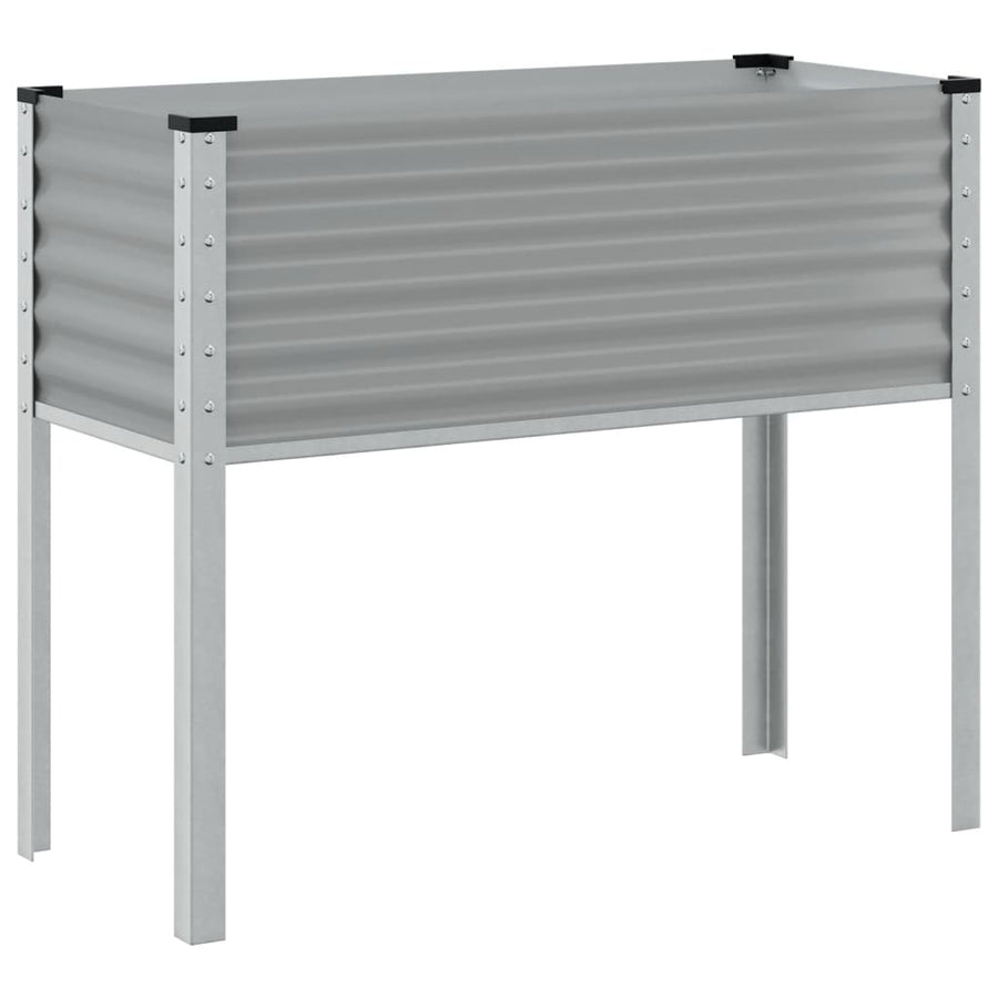 Plantenbak 100x41x90 cm staal grijs