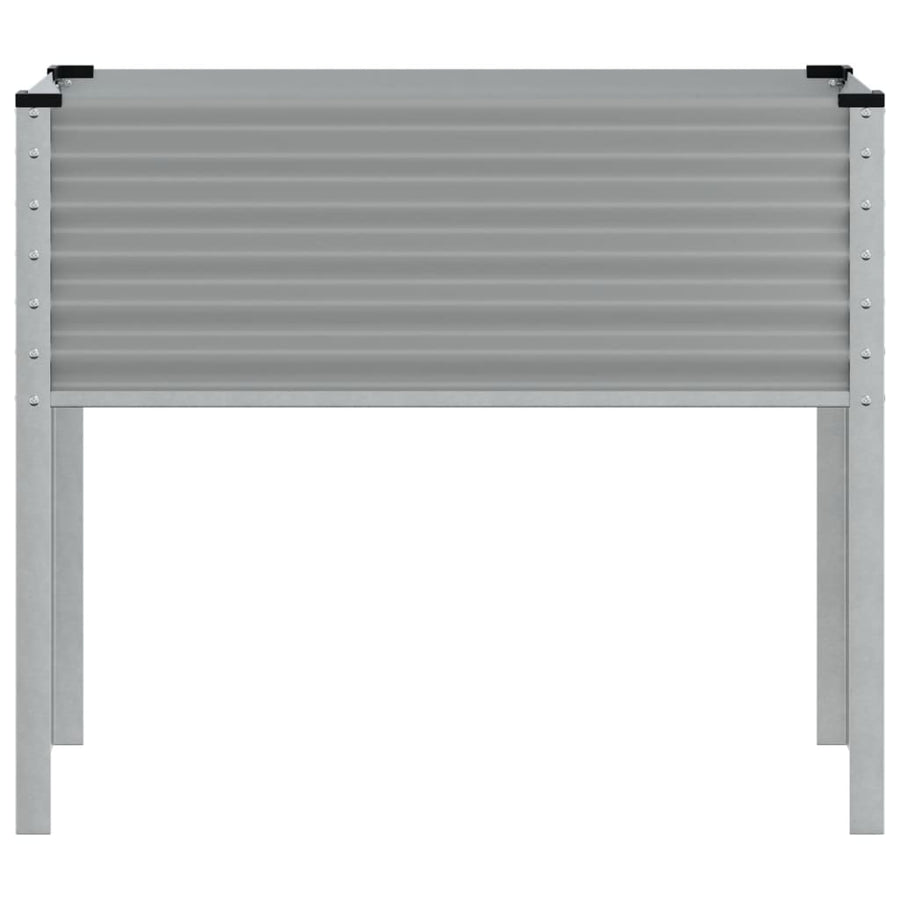 Plantenbak 100x41x90 cm staal grijs