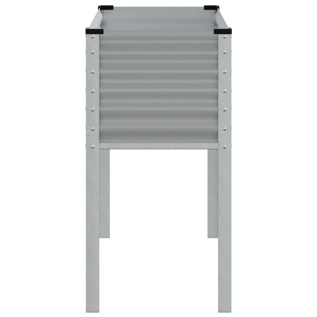 Plantenbak 100x41x90 cm staal grijs