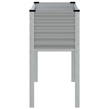 Plantenbak 100x41x90 cm staal grijs