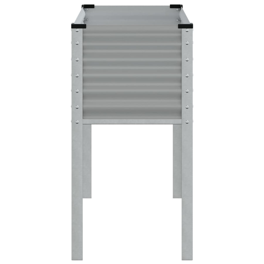 Plantenbak 100x41x90 cm staal grijs