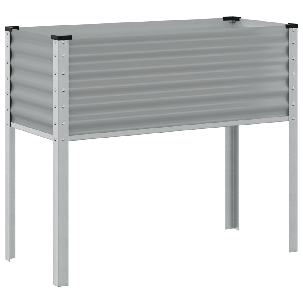 Plantenbak 100x41x90 cm staal grijs