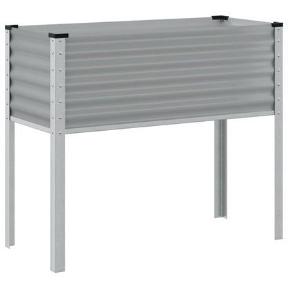 Plantenbak 100x41x90 cm staal grijs