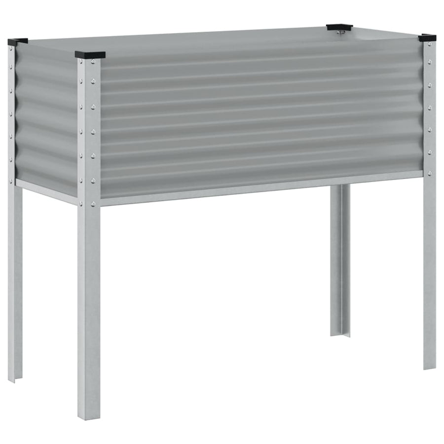Plantenbak 100x41x90 cm staal grijs