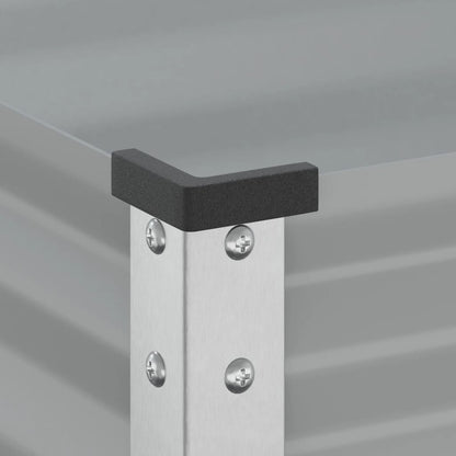 Plantenbak 100x41x90 cm staal grijs
