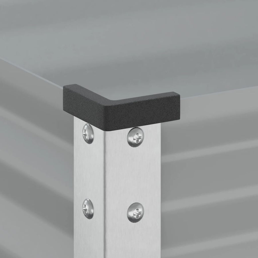 Plantenbak 100x41x90 cm staal grijs