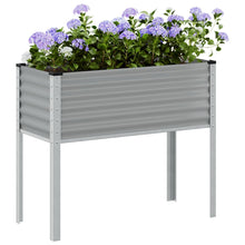 Plantenbak 100x41x90 cm staal grijs