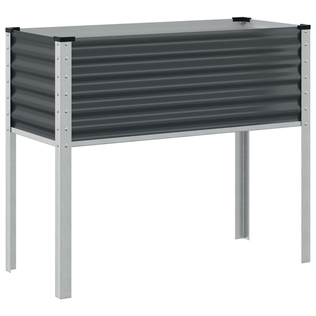 Plantenbak 100x41x90 cm staal antracietkleurig