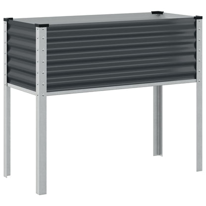 Plantenbak 100x41x90 cm staal antracietkleurig