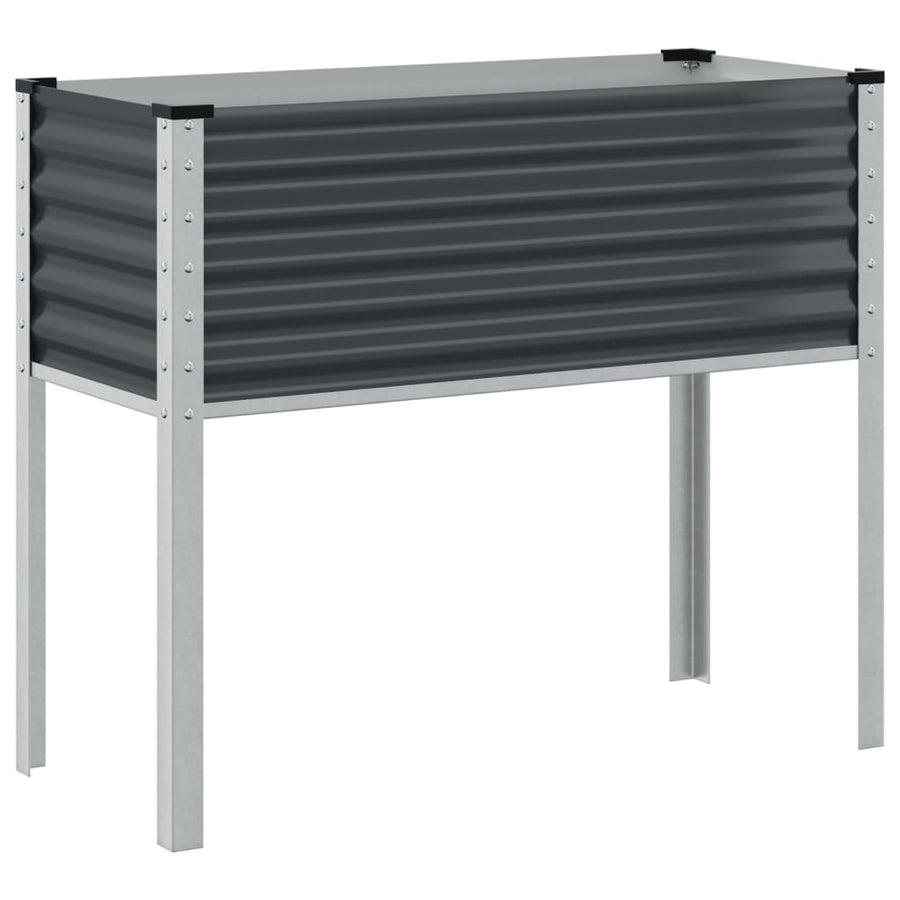 Plantenbak 100x41x90 cm staal antracietkleurig