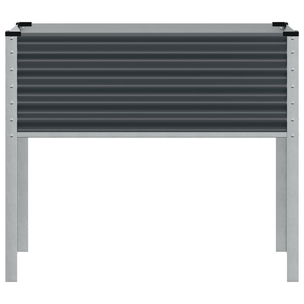 Plantenbak 100x41x90 cm staal antracietkleurig