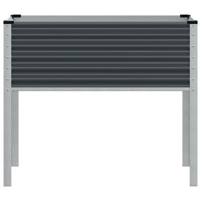 Plantenbak 100x41x90 cm staal antracietkleurig