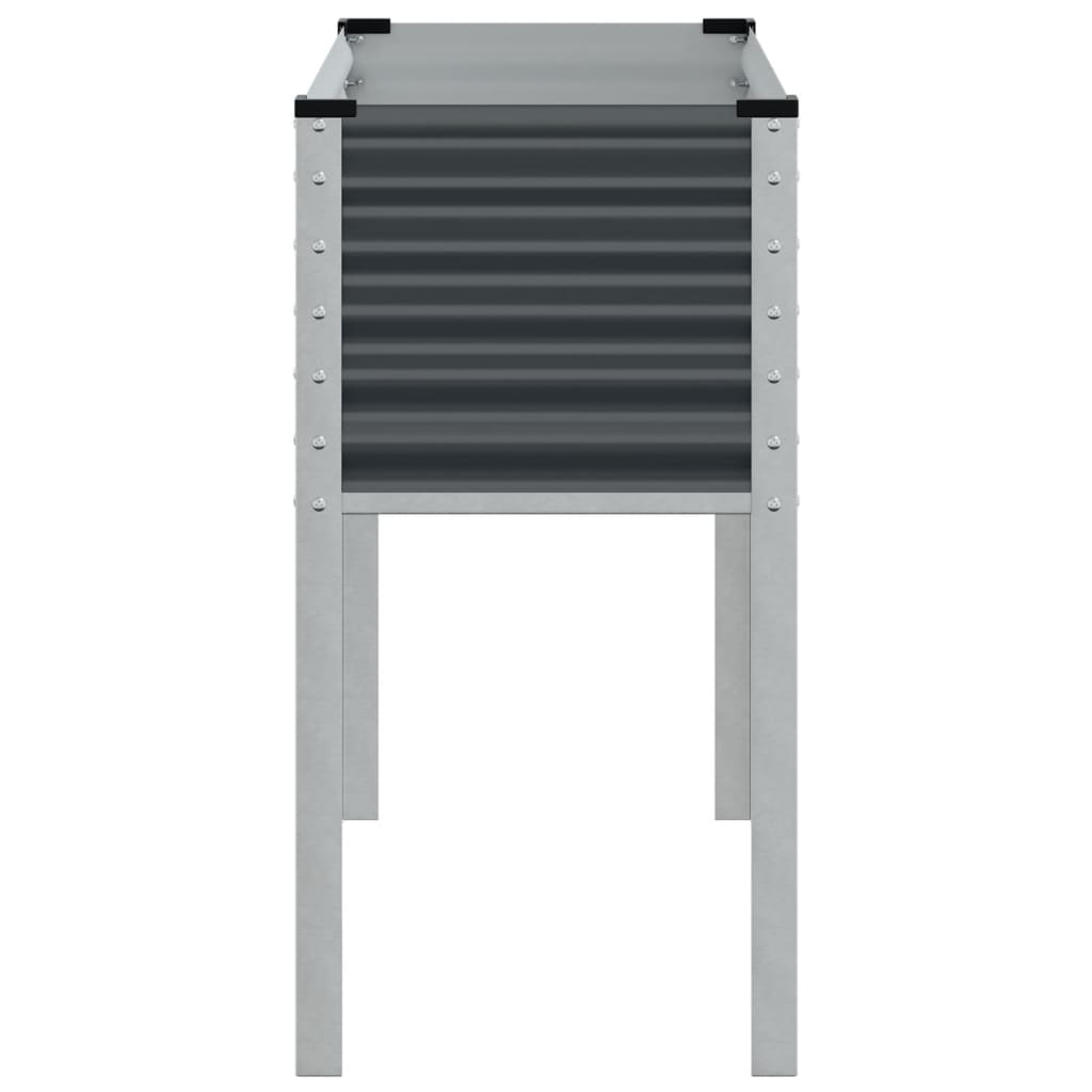 Plantenbak 100x41x90 cm staal antracietkleurig