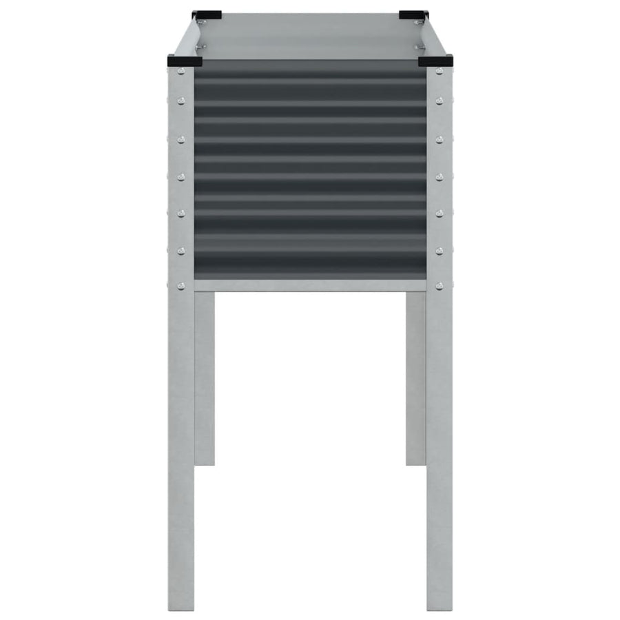 Plantenbak 100x41x90 cm staal antracietkleurig