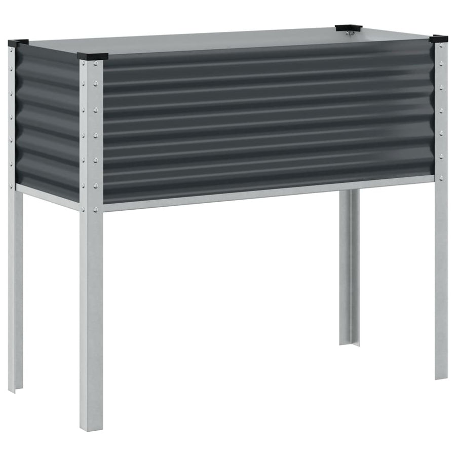 Plantenbak 100x41x90 cm staal antracietkleurig