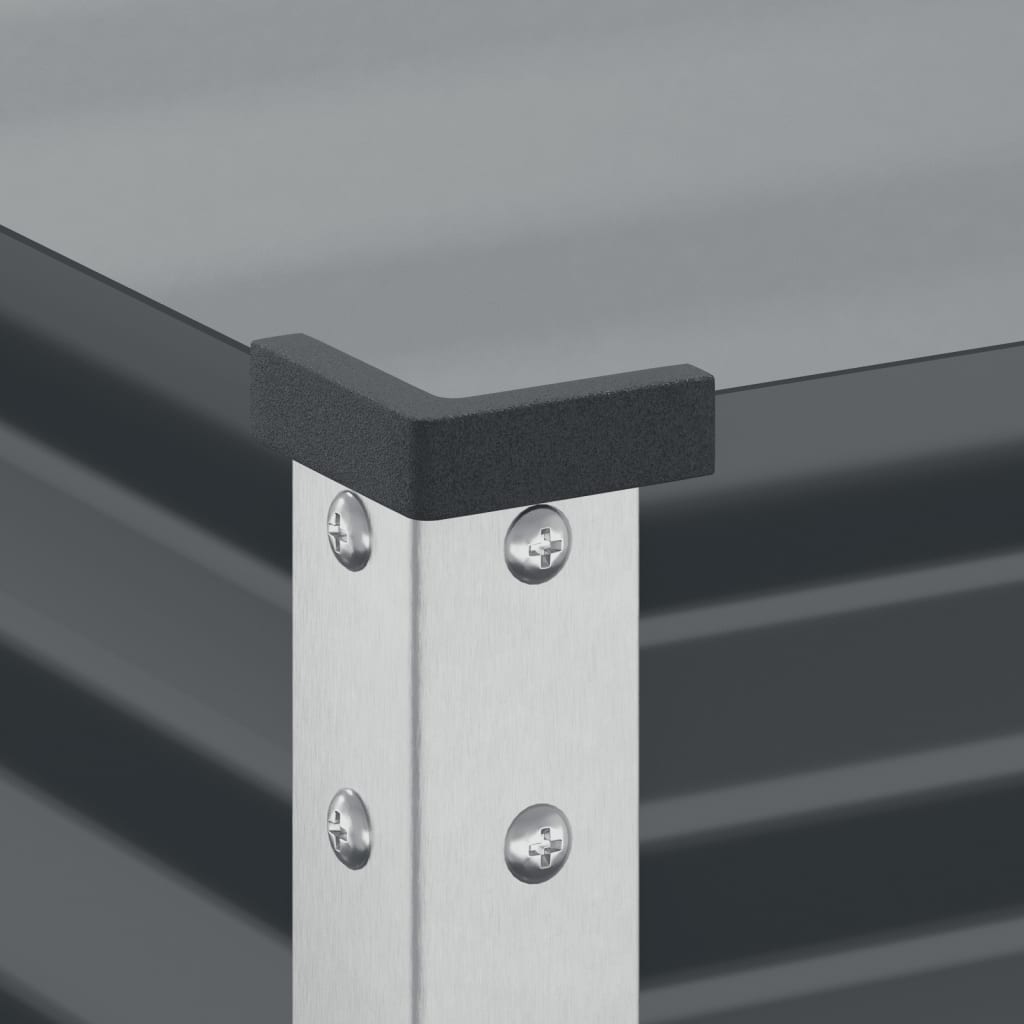 Plantenbak 100x41x90 cm staal antracietkleurig