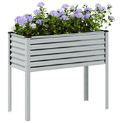 Plantenbak gegalvaniseerd staal 100x45x90 cm