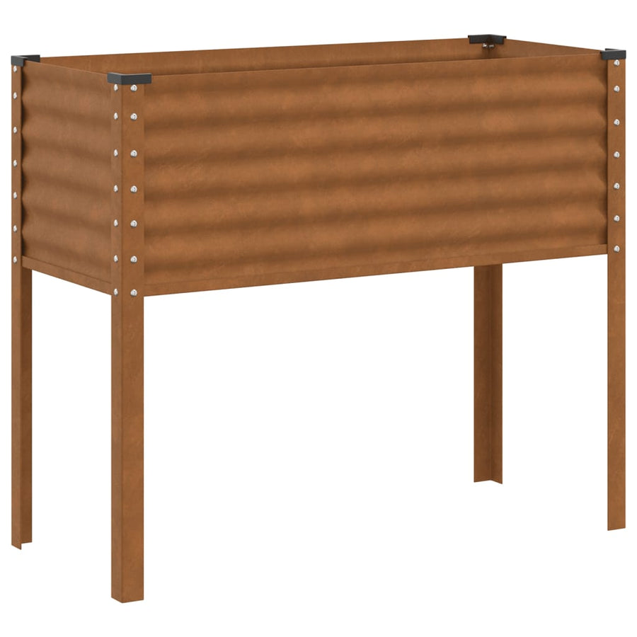 Plantenbak 100x41x90 cm weervast staal