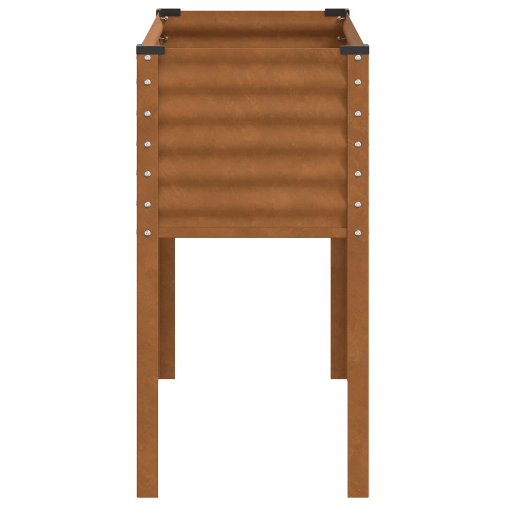 Plantenbak 100x41x90 cm weervast staal