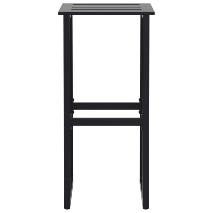 Barkrukken 2 st 38x38x80 cm gepoedercoat staal zwart