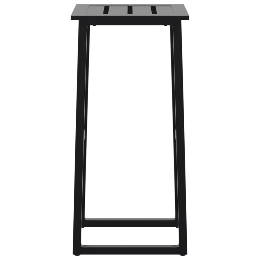 Barkrukken 4 st 38x38x80 cm gepoedercoat staal zwart