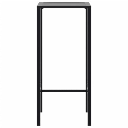 Bartafel 50x50x110 cm gepoedercoat staal zwart