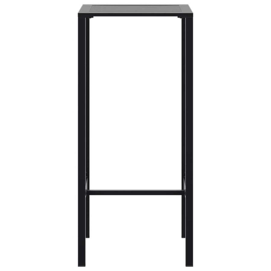 Bartafel 50x50x110 cm gepoedercoat staal zwart