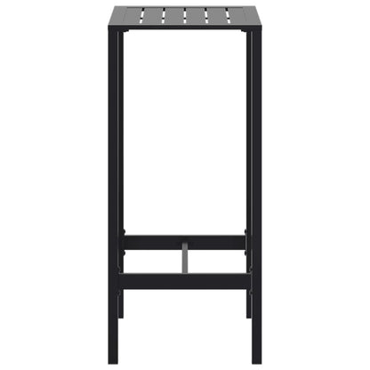 Bartafel 50x50x110 cm gepoedercoat staal zwart