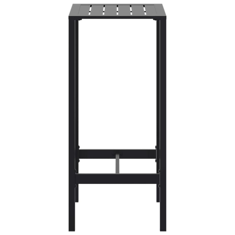 Bartafel 50x50x110 cm gepoedercoat staal zwart
