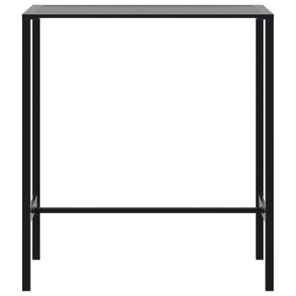 Bartafel 100x50x110 cm gepoedercoat staal zwart