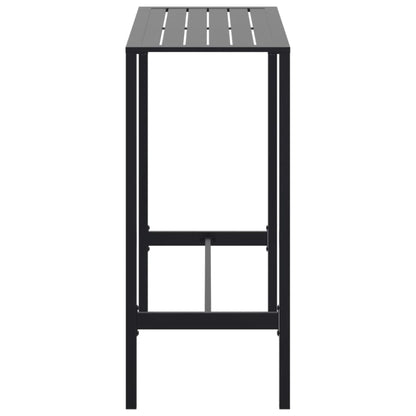 Bartafel 100x50x110 cm gepoedercoat staal zwart