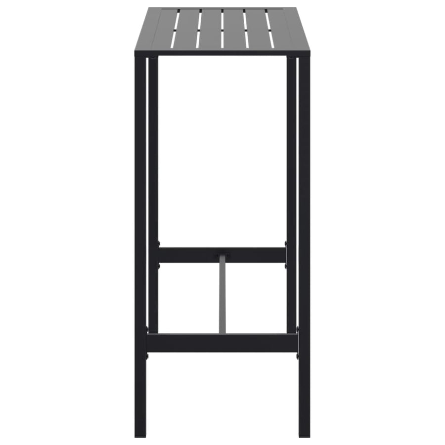 Bartafel 100x50x110 cm gepoedercoat staal zwart