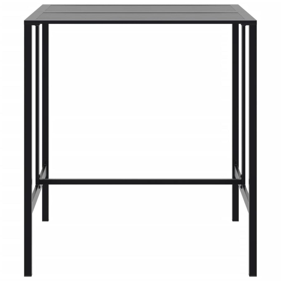 Bartafel Gepoedercoat Staal Zwart 100 x 100 x 110 cm
