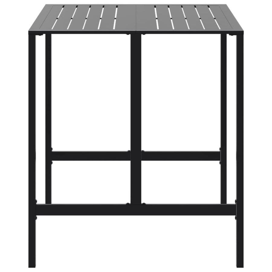 Bartafel Gepoedercoat Staal Zwart 100 x 100 x 110 cm
