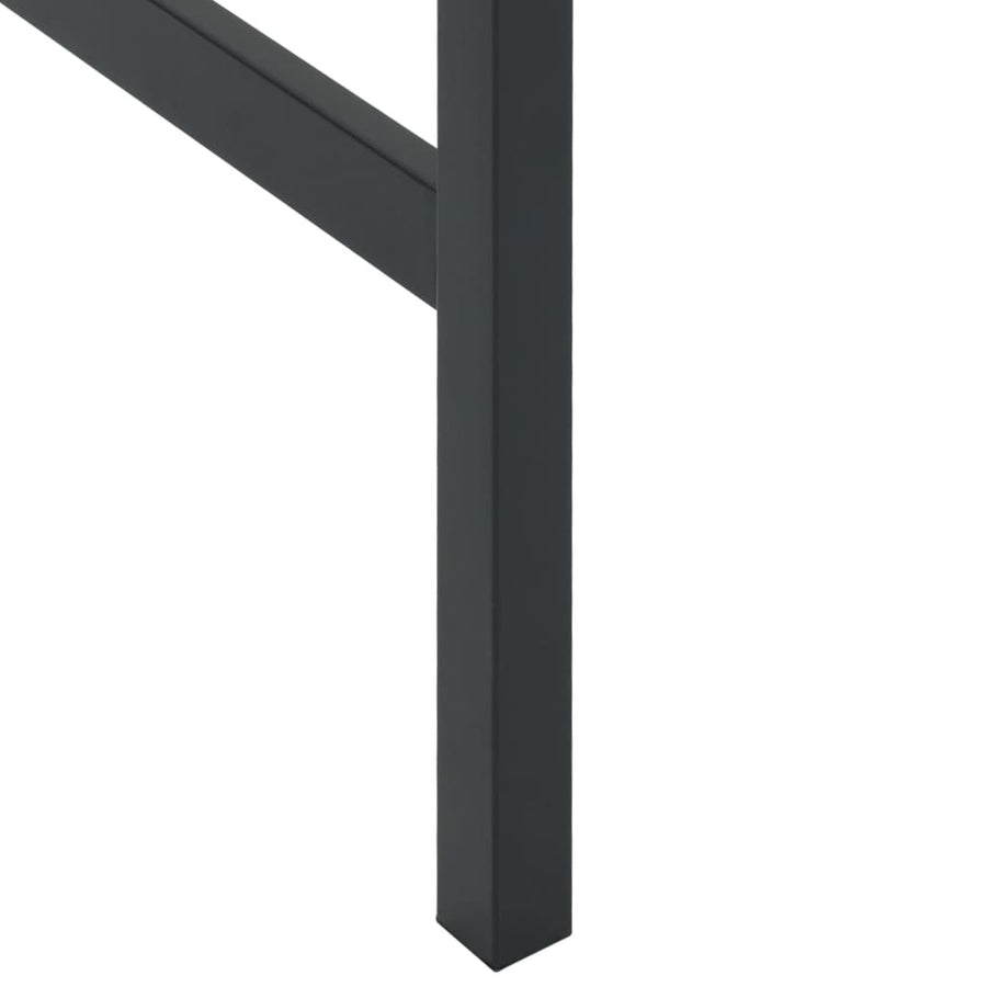 Bartafel Gepoedercoat Staal Zwart 100 x 100 x 110 cm